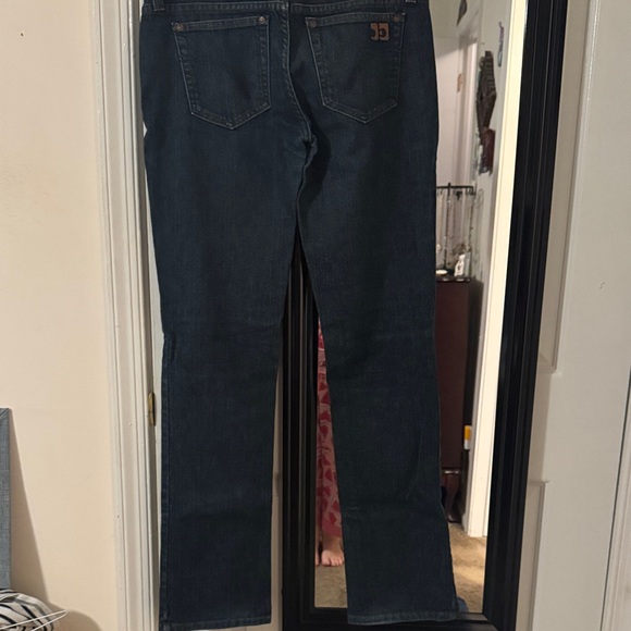 Joe's Jeans Dark Blue Straight Leg Women's Jeans 38” long waist 27” - Picture 3 of 5